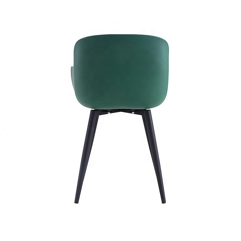 Modern dining room powder coated legs furniture plastic chair