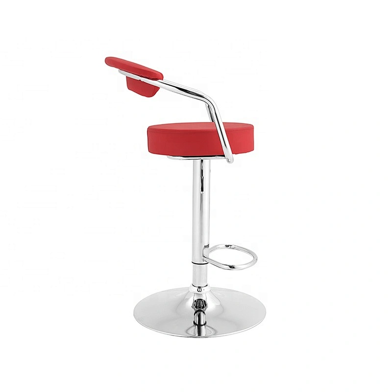 Modern leather swivel adjustable kitchen barstool