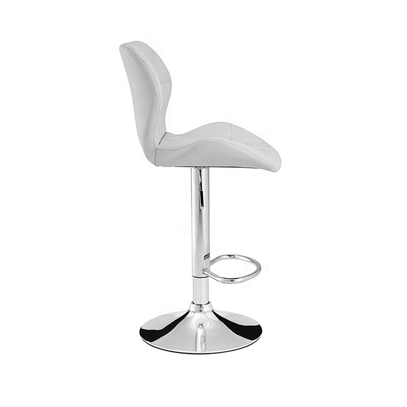 Fancy dining room modern stool leather metal bar chair