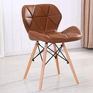 Living room comfortable wood legs chair fabric