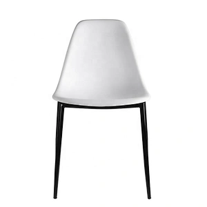 Home living dining pp seat plastic metal leg chair