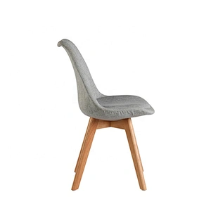 Home furniture fabric dining chair plastic with cushion