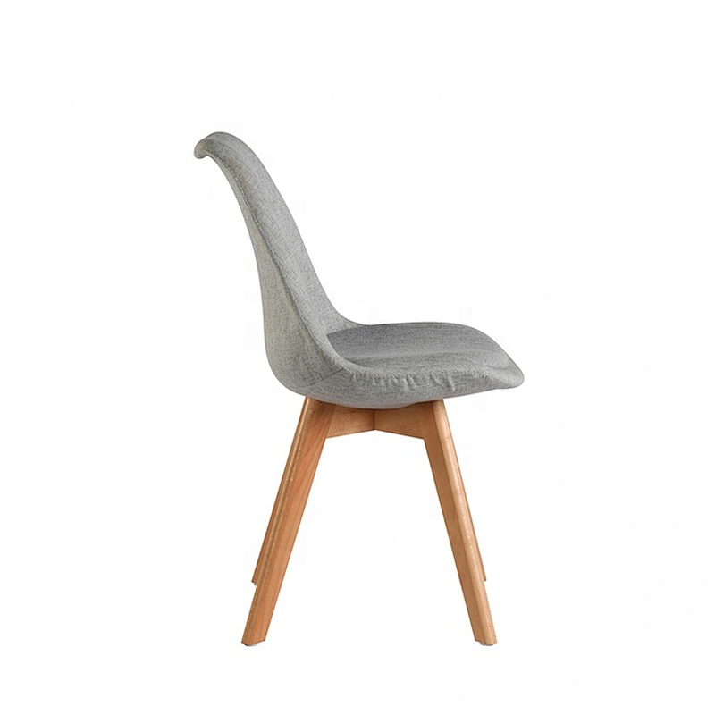 Home furniture fabric dining chair plastic with cushion