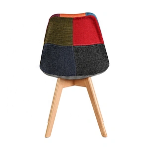 Simple design armless upholstered restaurant dining chair