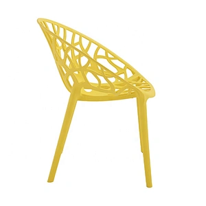 Strong frame furniture fast food dining modern chair plastic