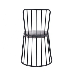 Restaurant cafe dining outdoor armless vintage metal chair