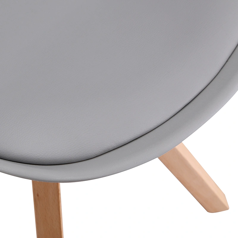 Modern Plastic Beech Leg Chair