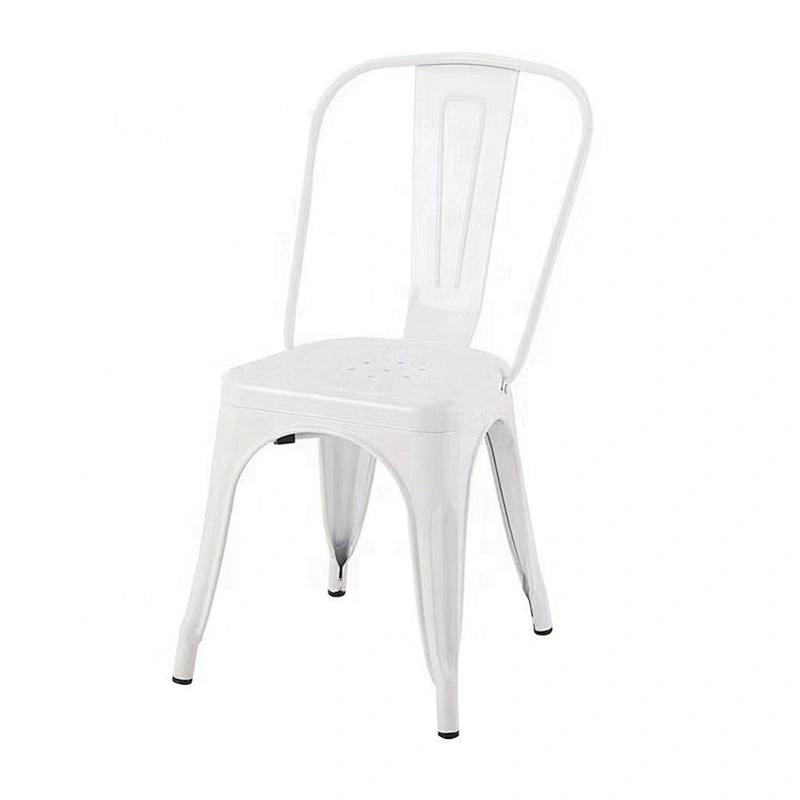 Colorful economic stackable dining metal chair