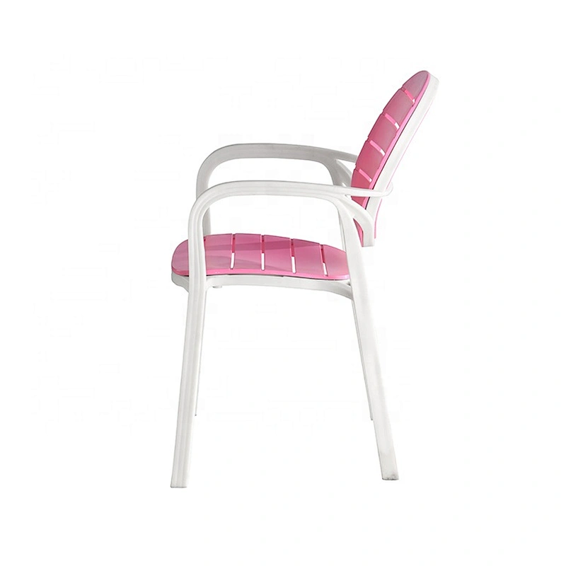 Home furniture modern stackable outdoor plastic restaurant armchair