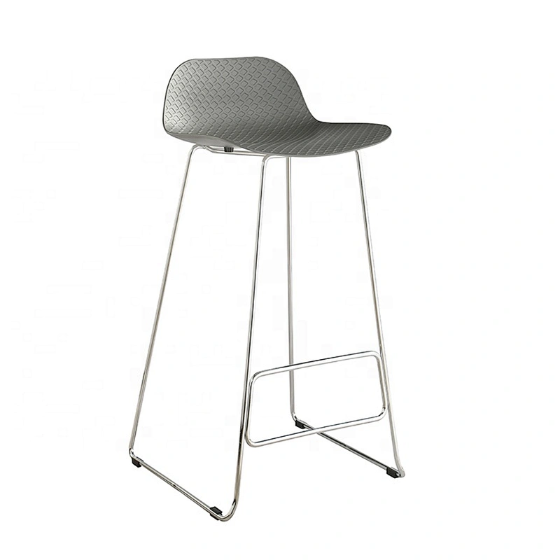 Leisure furniture low back square seat  metal iron barstool