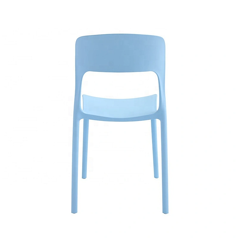 Plastic Fancy Bright Colored Dining Room PP Chair Stackable