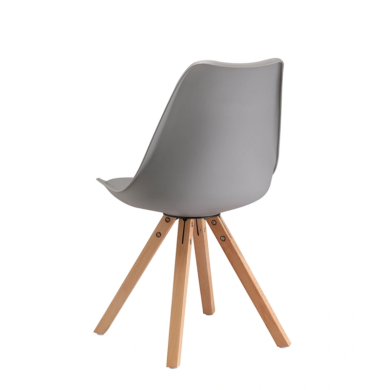 Modern Plastic Beech Leg Chair