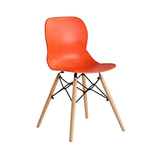 Factory directly sale dining room pp back chair with wood leds