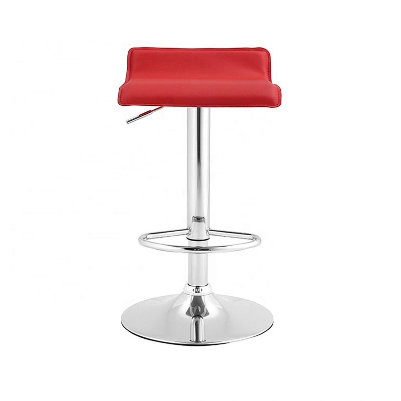Leather seat adjustable swivel barstools pu bar chair