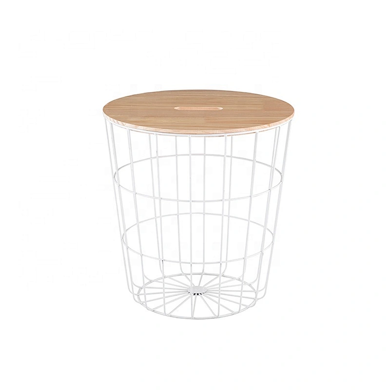 Modern Simple Type Design round metal wire table