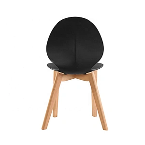 Restaurant cafe fancy black plastic modern outdoor chair