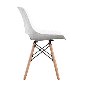 Model dining room furniture stackable plastic chair seat
