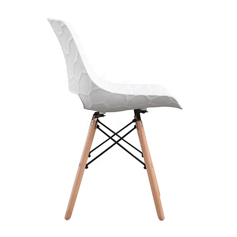Model dining room furniture stackable plastic chair seat