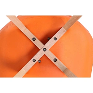 Stackable comfortable outdoor plastic dining chair