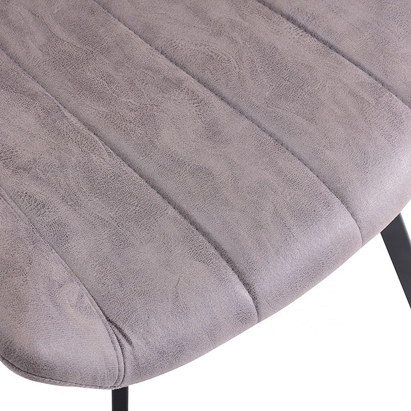 Metal frame powder coated legs modern pu leather chair