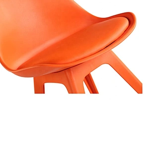 Leather Cushion Plastic Modern Design Tulip Dinning PP Tulip Chair