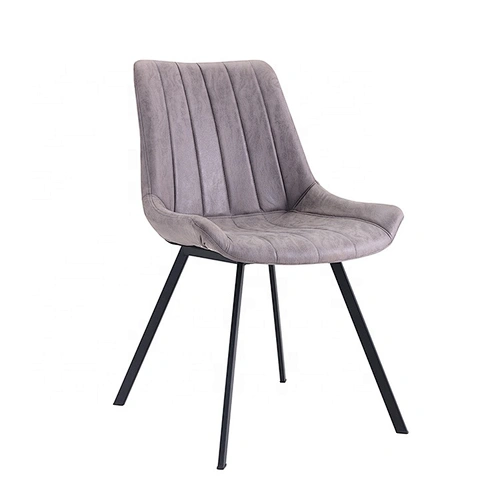 Metal frame powder coated legs modern pu leather chair