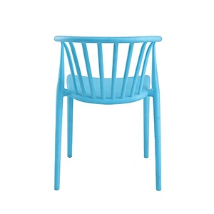 Comfortable PP cafe restaurant stackable chair plastic