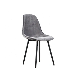 Dining hotel banquet home furniture simple style fabric metal chair leg