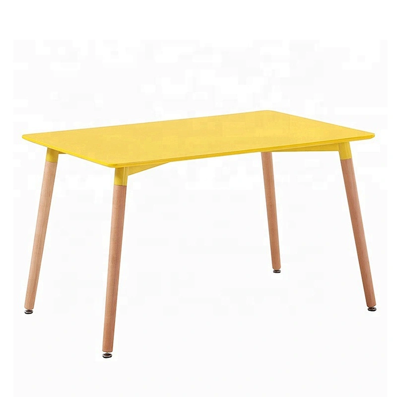 MDF rectangle designs dining table set wooden for home and hotel