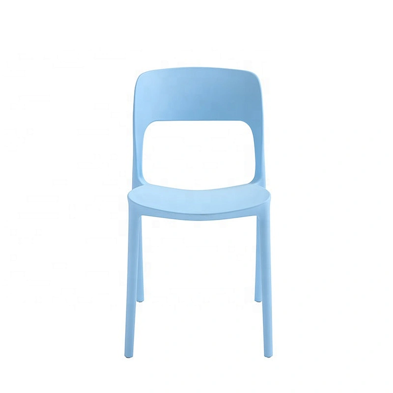 Plastic Fancy Bright Colored Dining Room PP Chair Stackable