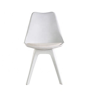 Dining room furniture stackable plastic chair white outdoor