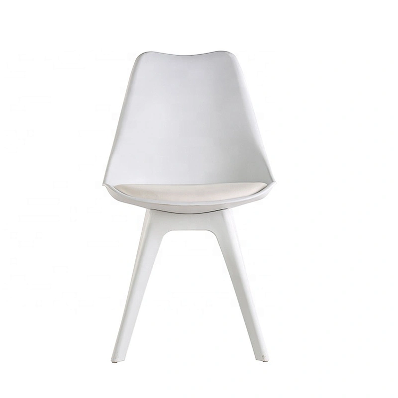 Dining room furniture stackable plastic chair white outdoor
