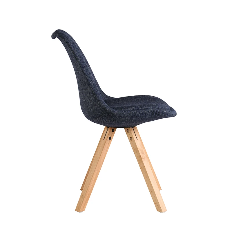 Factory manufacturing best price hot selling dining plastic indoor leisure office fabric chair with cushion for dining room