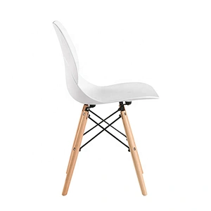 Modern plastic high back comfort wooden leisure chair