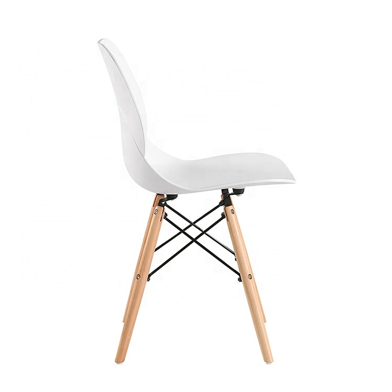 Modern plastic high back comfort wooden leisure chair