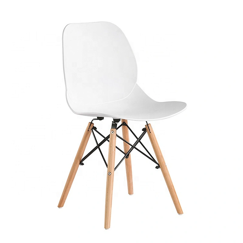 Modern plastic high back comfort wooden leisure chair