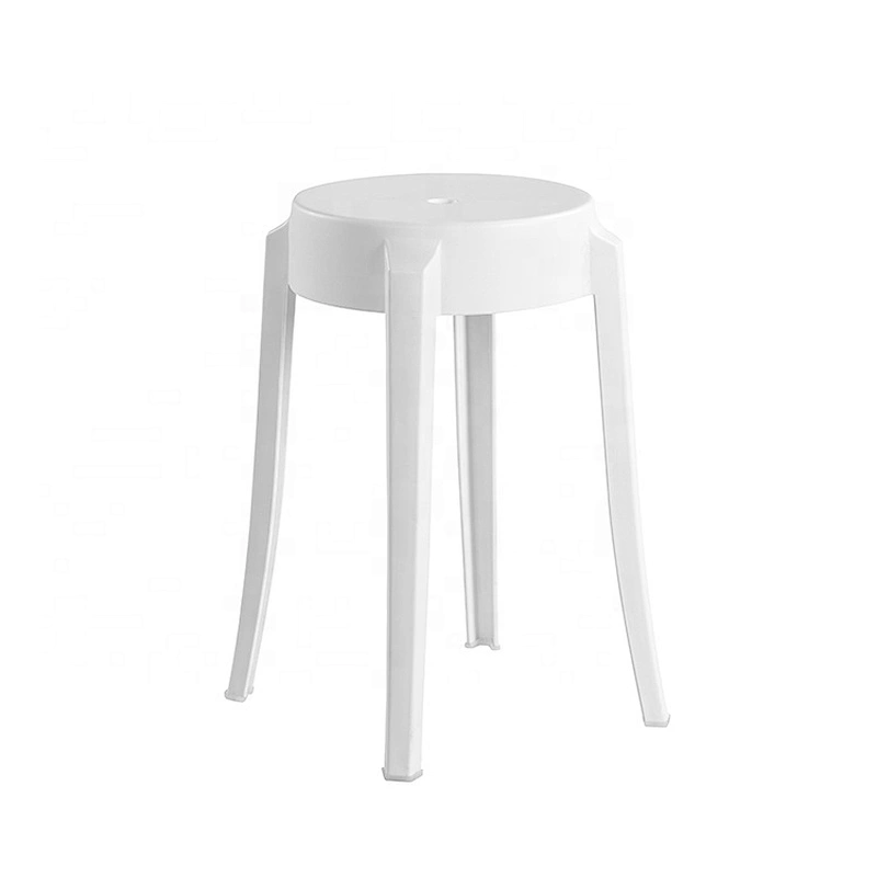 No backrest durable outdoor dining cheap stackable plastic chair