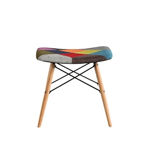 Factory manufacturing cheap popular backless dining fabric stool dining room living room
