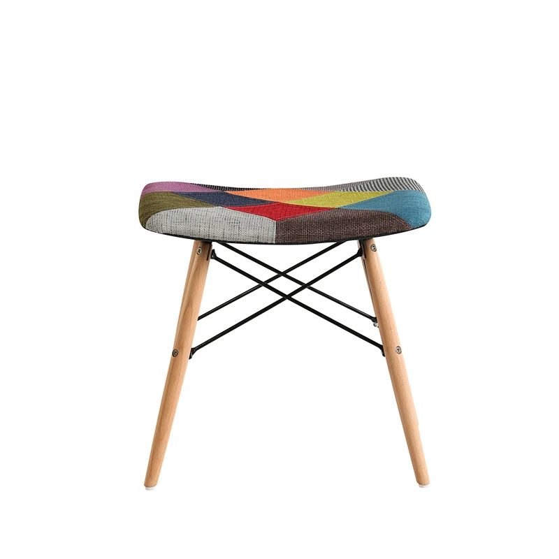 Factory manufacturing cheap popular backless dining fabric stool dining room living room