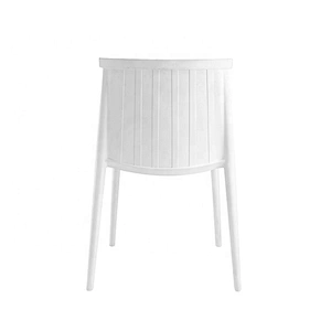 New style modern stackable dining white plastic chair price
