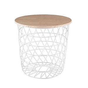Modern Home Furniture customized color round steel wire table