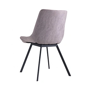 Metal frame powder coated legs modern pu leather chair