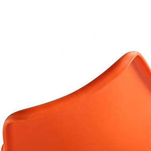 Colored No armrest Plastic tulip side chair dining chair