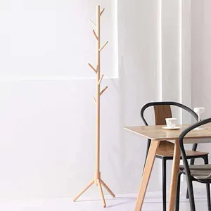 Wholesale Hat & coat shelf Wooden Tree Shaped Coat Rack