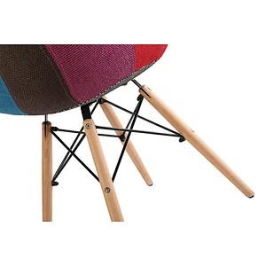 Modern furniture upholstered fabric armrest cafe dining chair