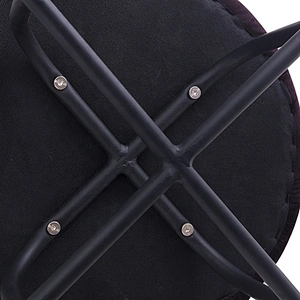 Anti static simple modern style fabric stackable chair with metal leg