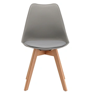 Hot sale Furniture PP Seat With Beech Wood Legs tulip Dinning Chair