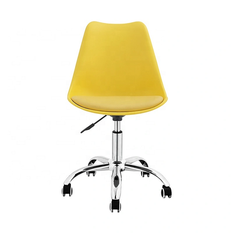 Adjustable swivel armless home hotel office chair pu