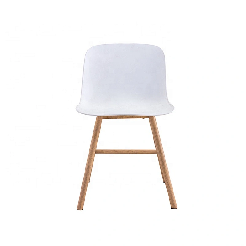 Living room restaurant furniture armless white plastic chair