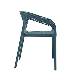 Comfortable restaurant outdoor garden arm stackable plastic chair